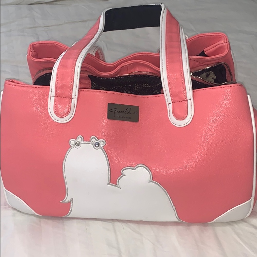 Pink Yorkie Dog Bag